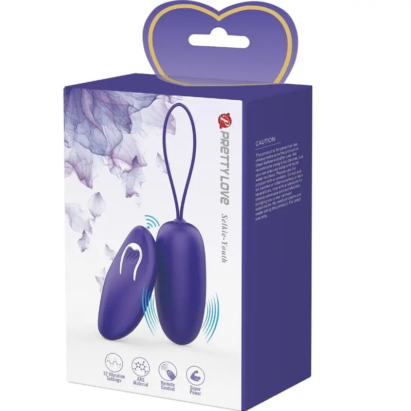Pretty Love – Oeuf Vibrant Poche avec Télécommande – Violet