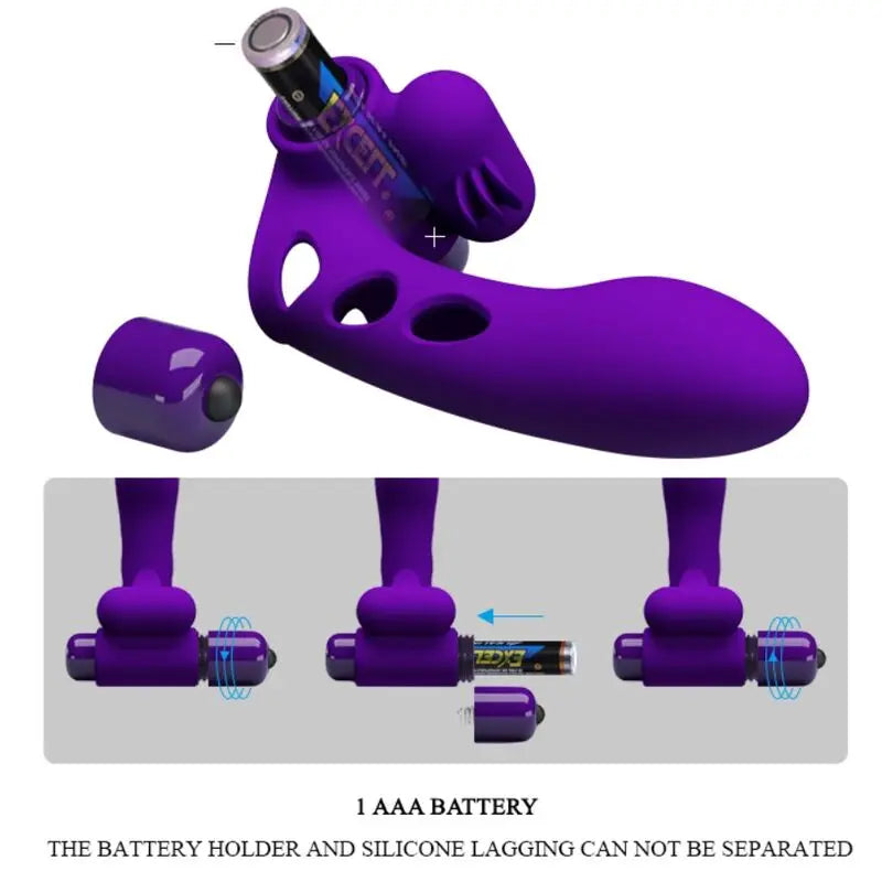 Stimulateur Doigt Orlando Violet - Pretty Love - PRETTY LOVE MALE