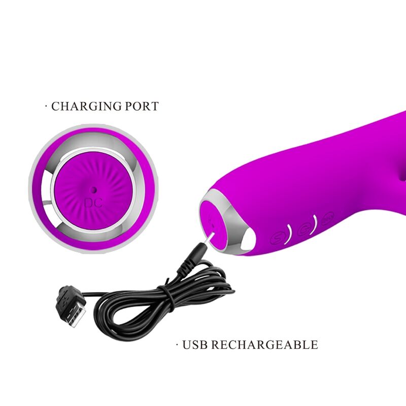 Vibrateur Stimulant Rachel Ondes Pulsantes Violet - Pretty Love - PRETTY LOVE C-TYPE