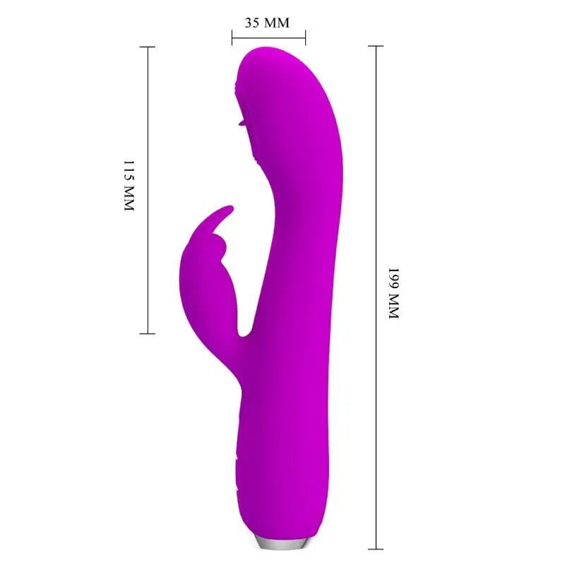 Vibrateur Stimulant Rachel Ondes Pulsantes Violet - Pretty Love - PRETTY LOVE C-TYPE