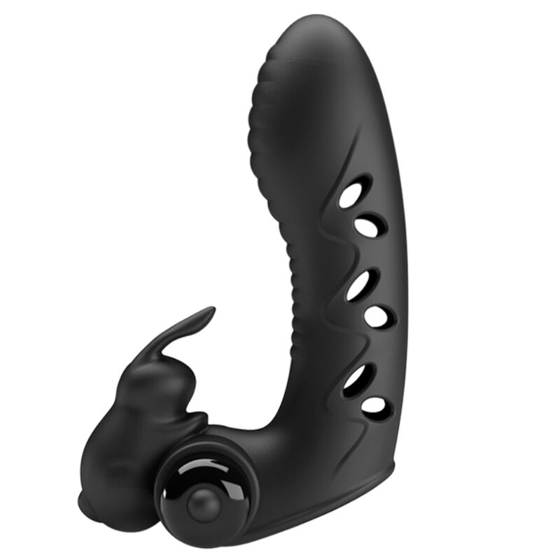 Stimulateur Doigt Vibrant Lapin Vance Noir - Pretty Love - PRETTY LOVE MALE