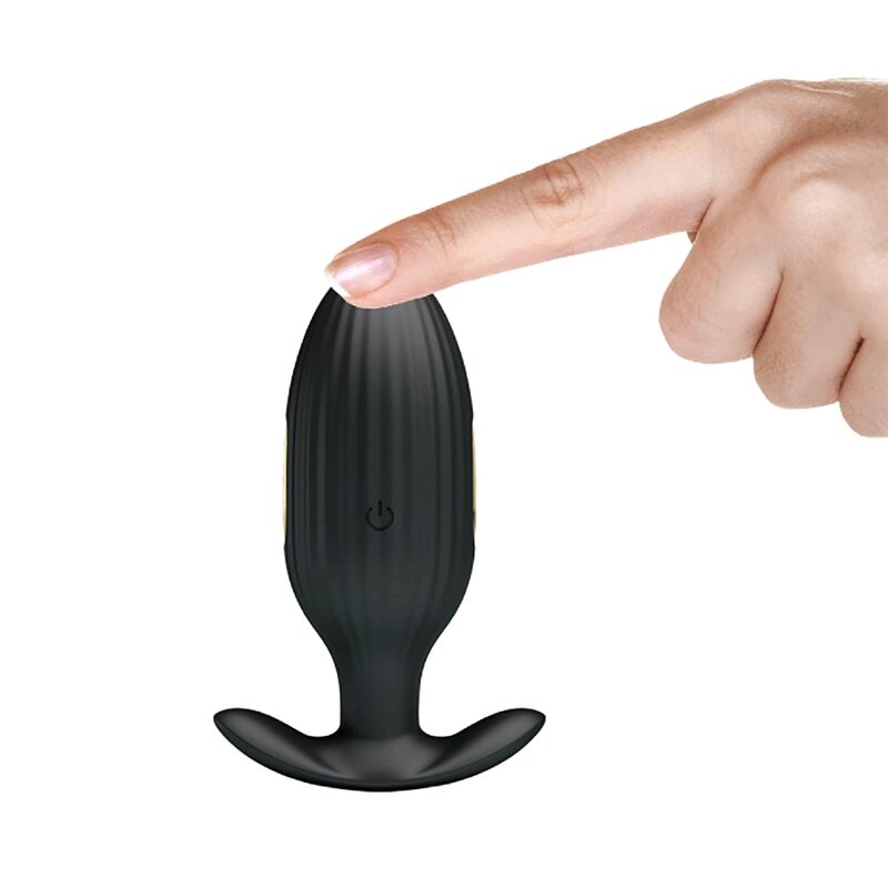 Plug Anal Vibrant Kelly Électrostimulation Noir - Pretty Love