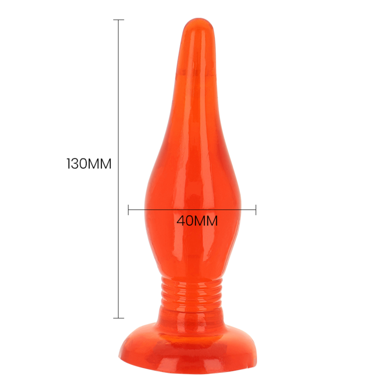 Baile - Plug Anal avec Ventouse 14,2 cm - Orange