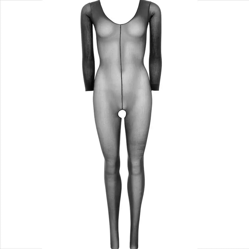 BodyStocking Manches Longues Noir Taille Unique - Leg Avenue