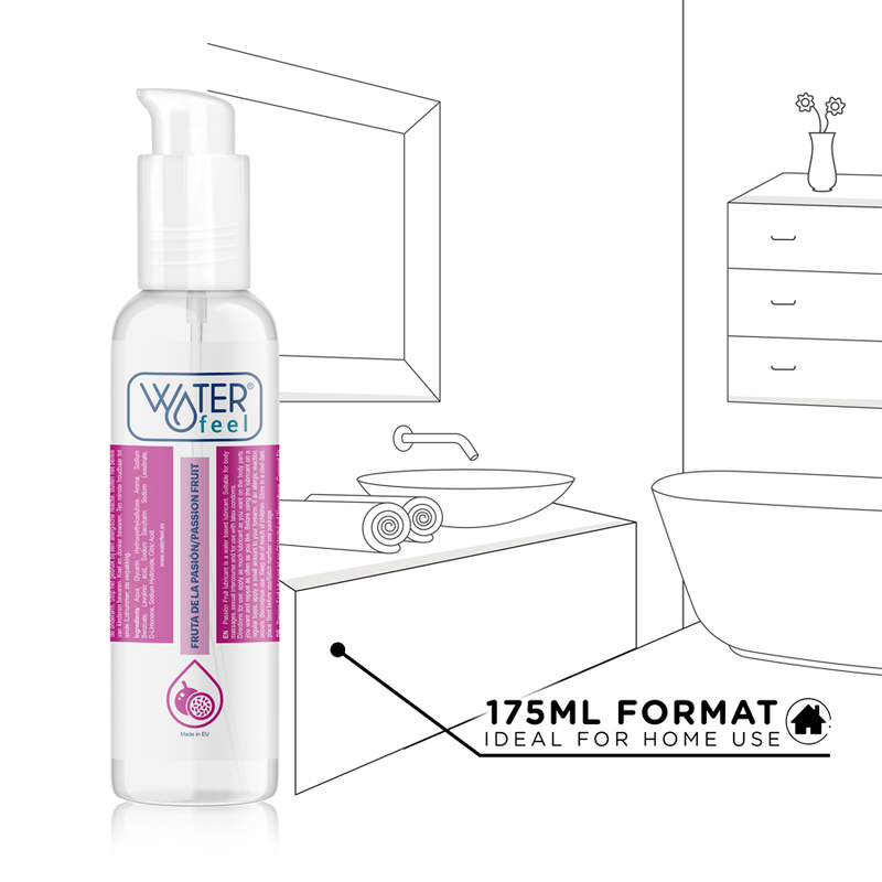 Waterfeel - Lubrifiant Fruité Saveur Fruits de la Passion à base d’eau - 175 ml