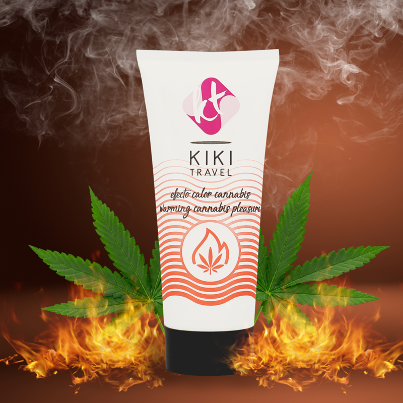 Kikí Travel - Lubrifiant Saveur Cannabis avec Effet Chauffant - 50 ml