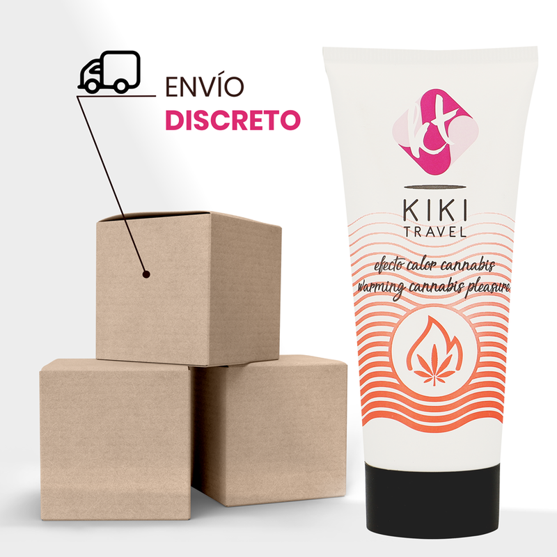 Kikí Travel - Lubrifiant Saveur Cannabis avec Effet Chauffant - 50 ml