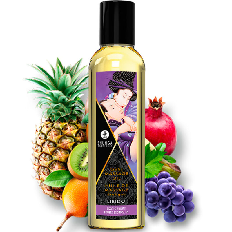 Shunga - Coffret Huiles de Massage et Lubrifiant Baiser Fruités