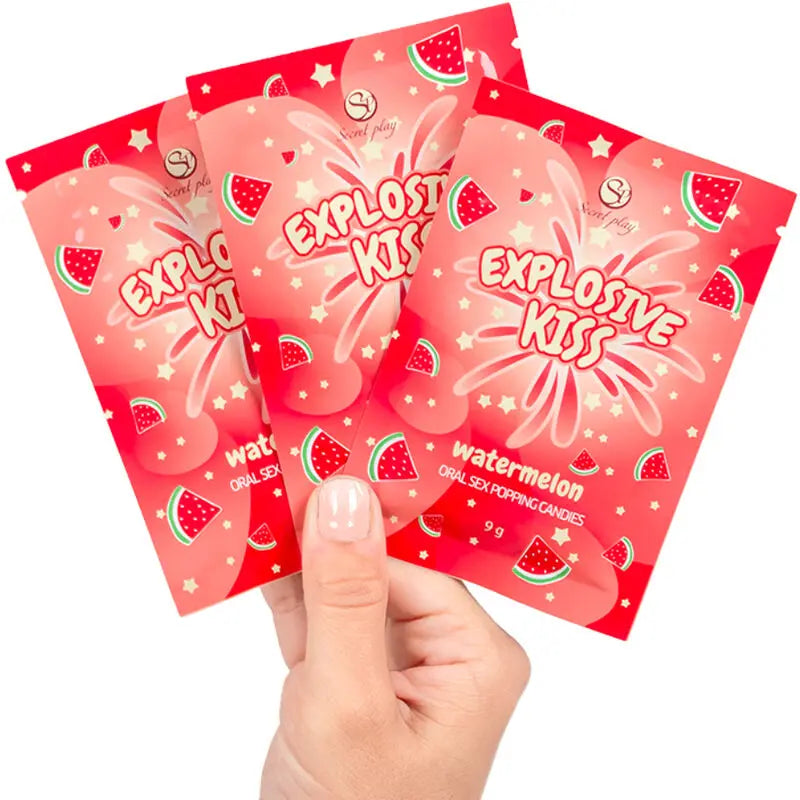 Secret Play - Bonbons Explosifs Sexe Oral - Saveur Pastèque