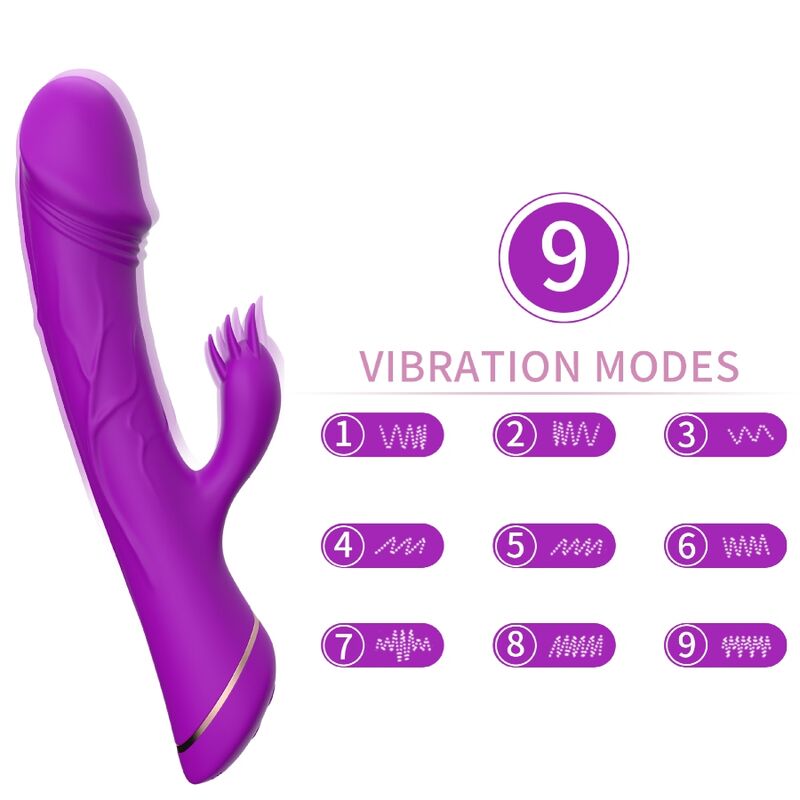 Vibromasseur Lapin Armony Double Stimulation Violet - Armony