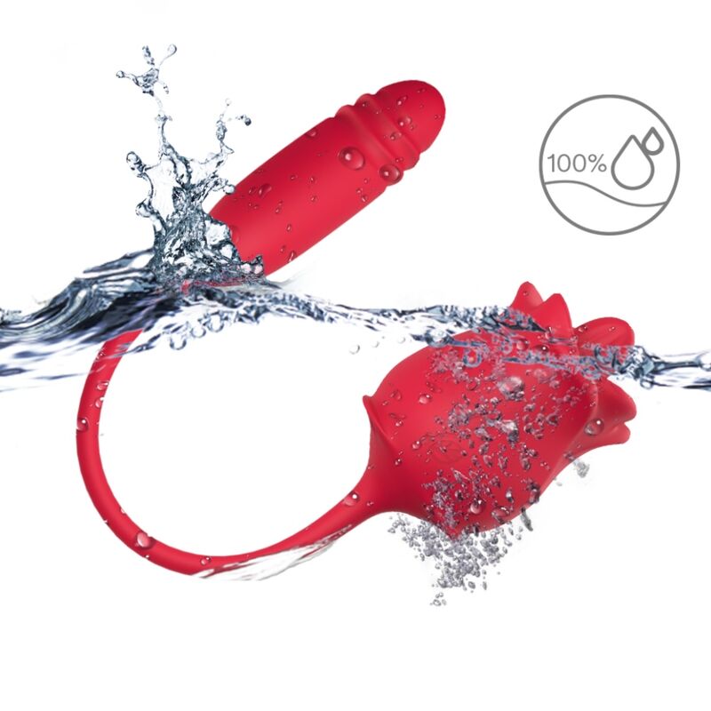 Stimulateur clitoridien Rose & vibrateur Cola rouge - Armony - Armony