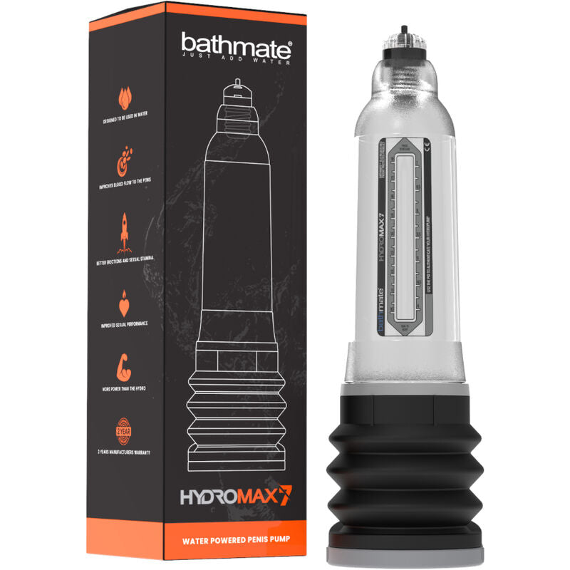 Bathmate - Pompe à pénis Hydromax7 Transparent - 18 cm maximum