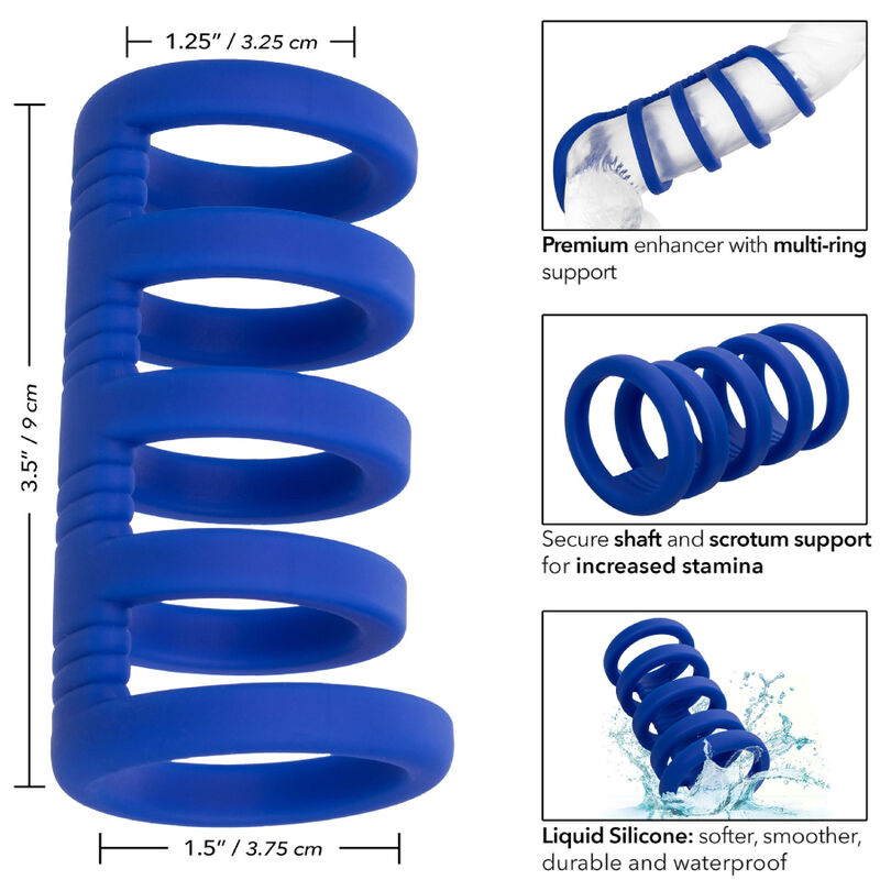 Cage Pénienne Admiral Xtreme Bleu - CalExotics