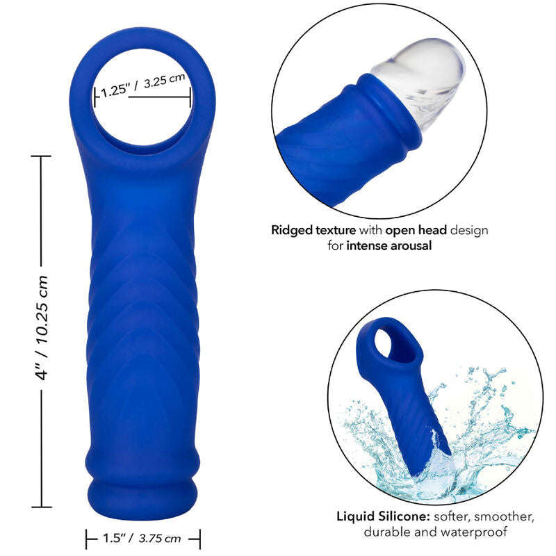 Gaine Pénienne Admiral Wave Bleu Silicone Liquide - CalExotics