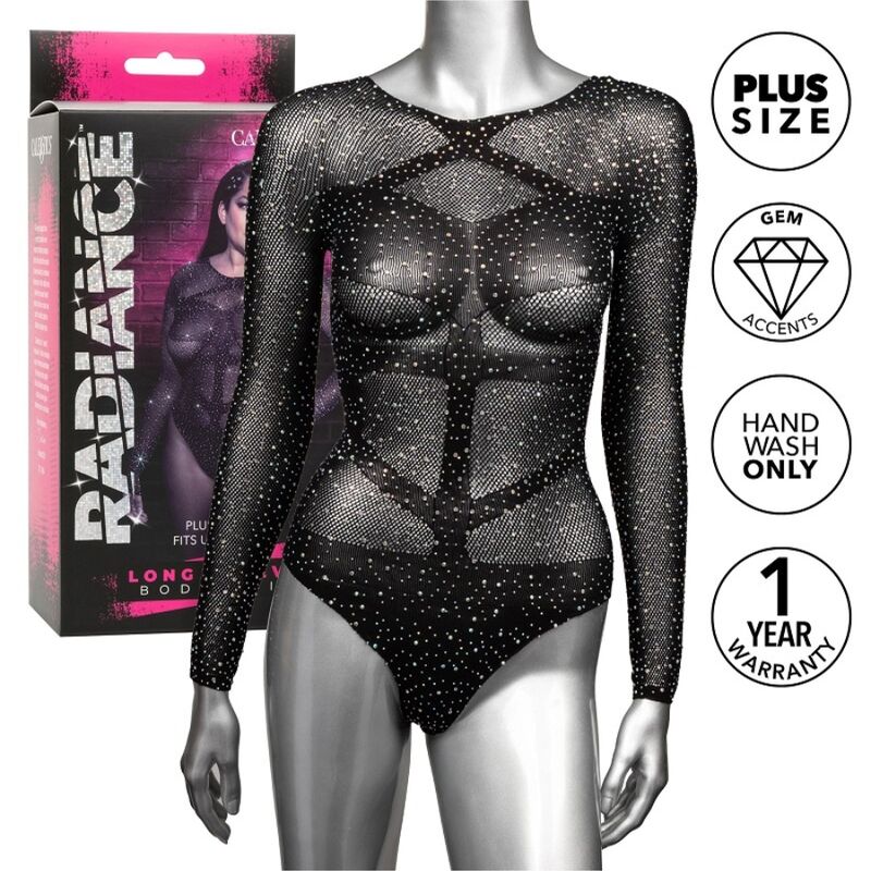 Body Radiance Manches Longues Strass Grande Taille - CalExotics