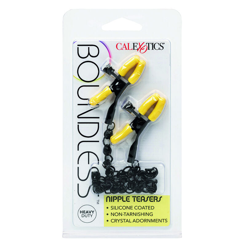 Pinces Tétons Réglables Boundless Chaîne Cristaux - CalExotics
