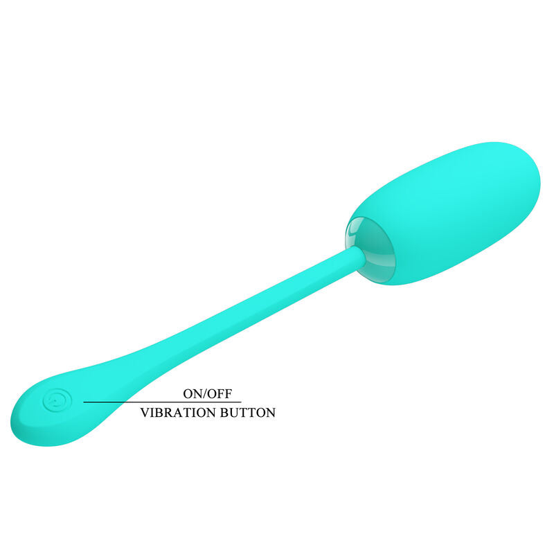 Oeuf Vibrant Waterproof Rechargeable Bleu - Pretty Love