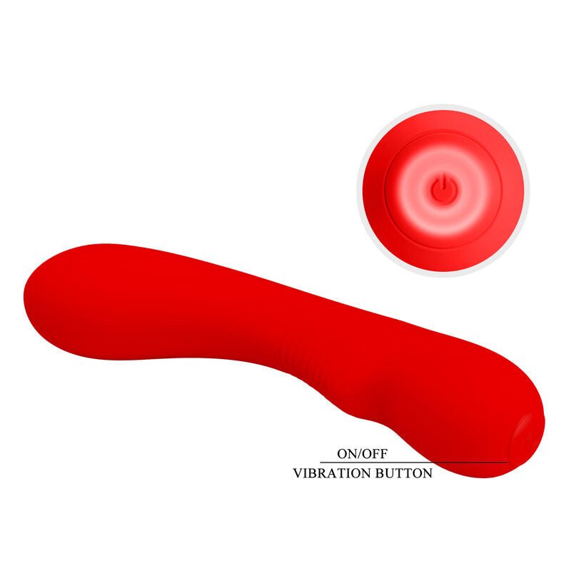 Vibrateur Rechargeable Prescott Rouge - Pretty Love