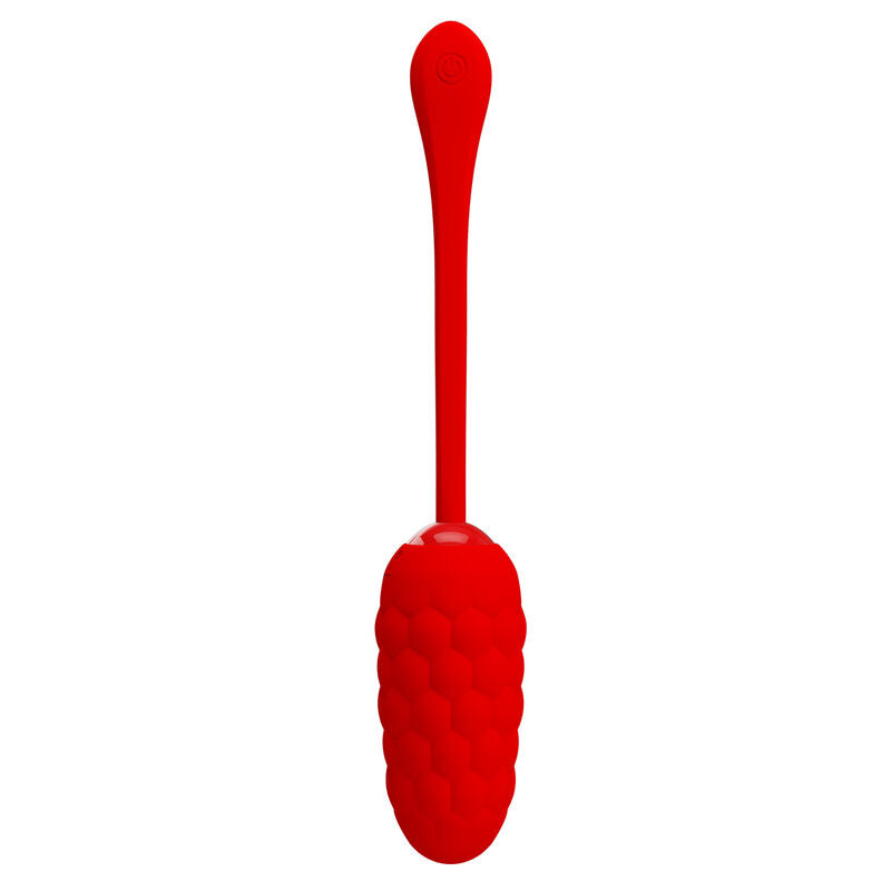Œuf Vibrant Pretty Love Texturé Rechargeable Rouge - Pretty Love