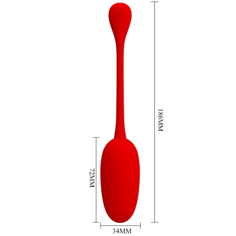 Pretty Love – Oeuf vibrant Rechargeable en silicone Knucker – Rouge