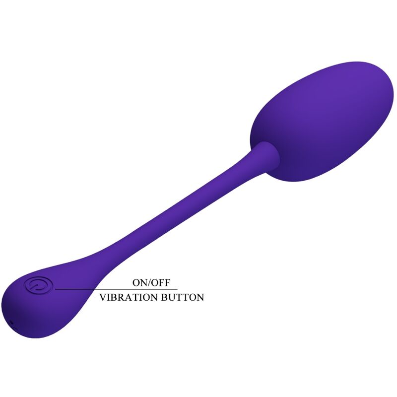 Pretty Love – Oeuf vibrant Rechargeable en silicone Knucker – Violet