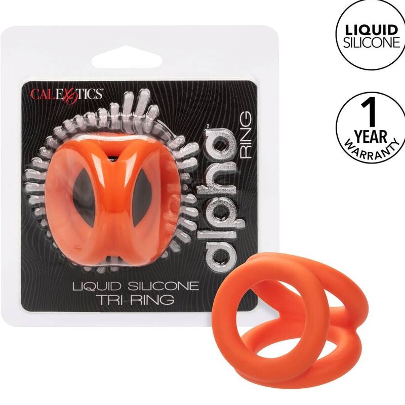 Anneau Pénien Alpha Tri-Anneau Orange - CalExotics