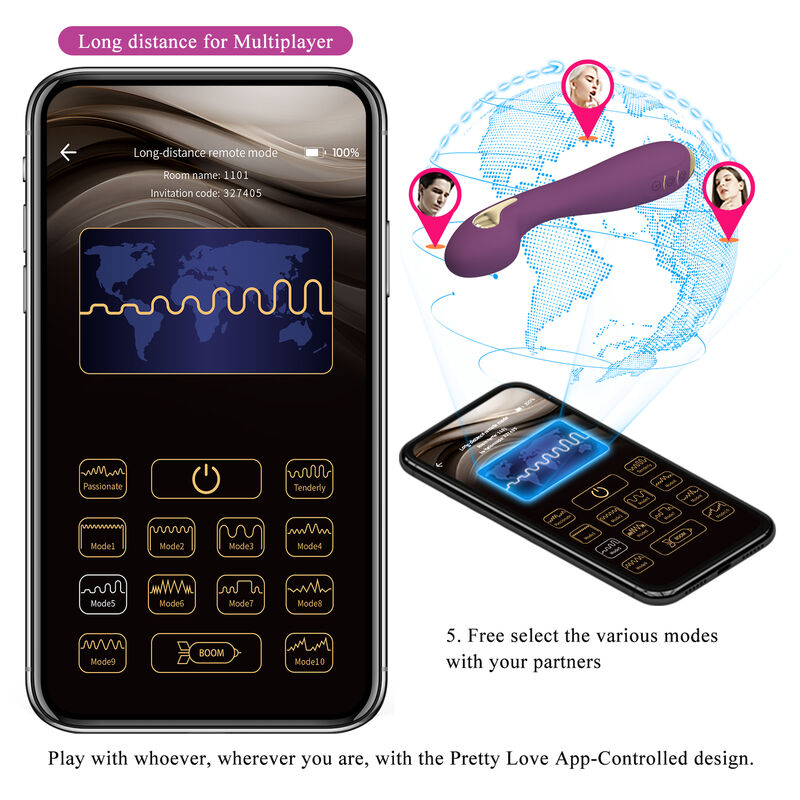 Vibrateur Électrostimulation Hector Violet - Pretty Love