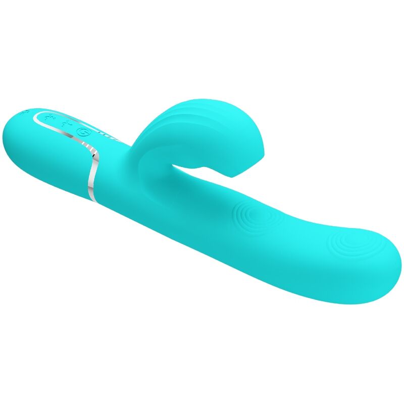 Vibromasseur Rabbit Pretty Love Point G et Clitoris Bleu