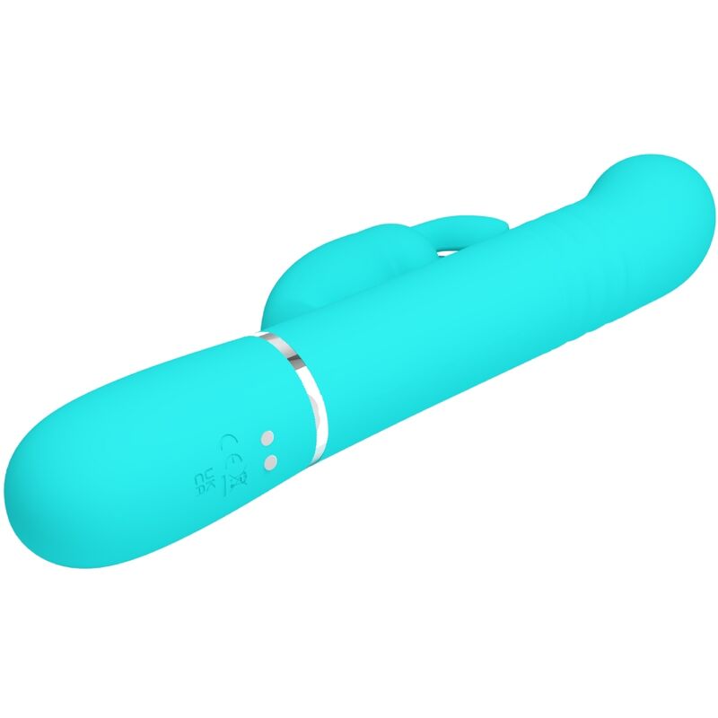 Pretty Love – Vibromasseur Rabbit Coale Multifonction 4 en 1 Bleu