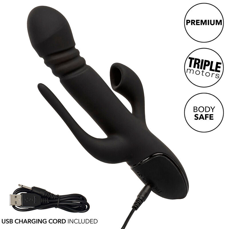 Vibrateur Triple Action Euphoria Noir - CalExotics