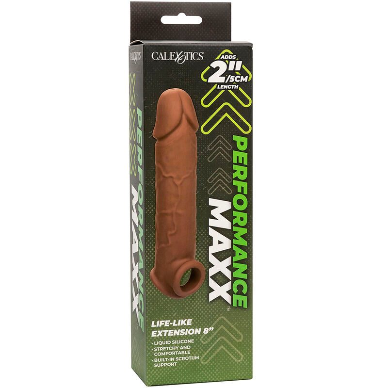 Manchon Pénis Performance Maxx Life-Like 8 Marron - CalExotics