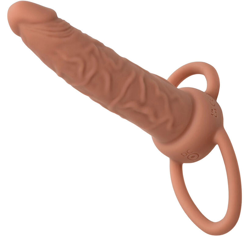 Anneau Vibrant Double Pénétrateur Performance Maxx Brun - CalExotics
