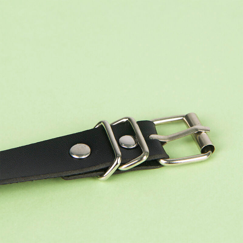 Ceinture Chaîne Cuir Noire Taille Unique - Subblime - SUBBLIME FETISH