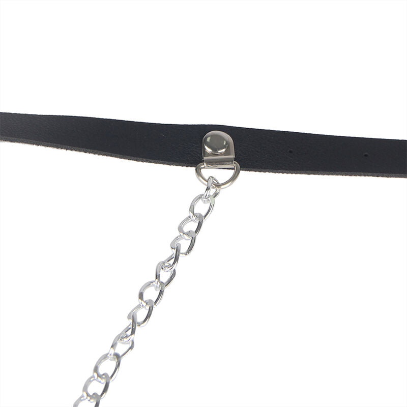 Harnais Ceinture Chaîne Subblime Cuir Noir - Subblime - SUBBLIME FETISH