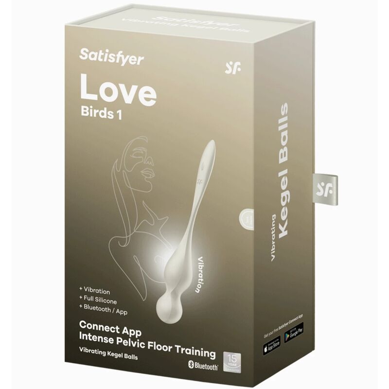 Boules de Geisha Vibrantes Love Birds 1 Blanc - Satisfyer
