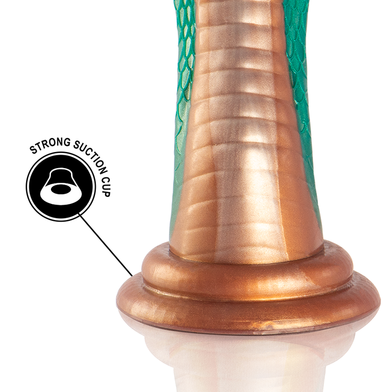 Gode Python Cobra Vert, Design Écailleux Fantasy - Epic