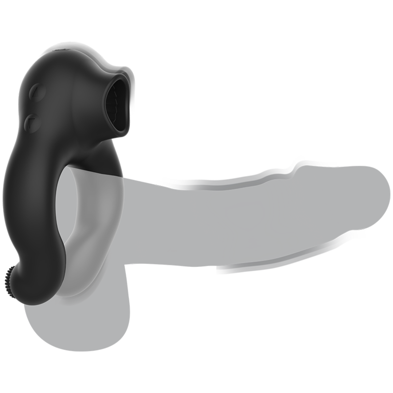 Anneau Vibrant Armony 3 Moteurs Silicone Noir-Or - Armony