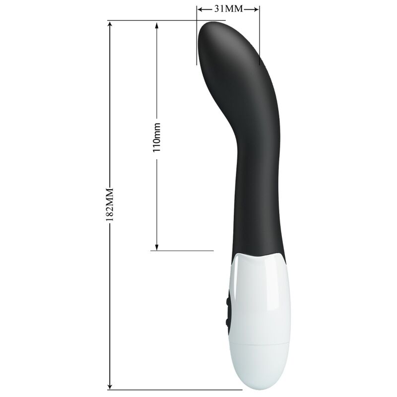 Vibromasseur Point G Bishop 30 Modes Noir - Pretty Love