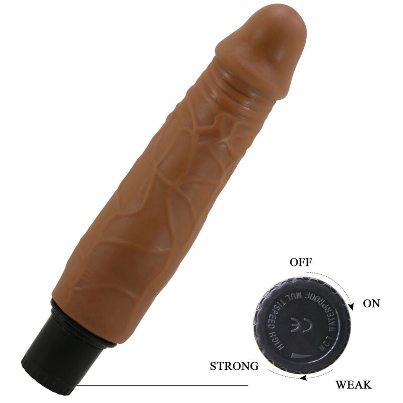 Realistischer vibierender Dildo Waldorf 18cm Mulatte - Pretty Love