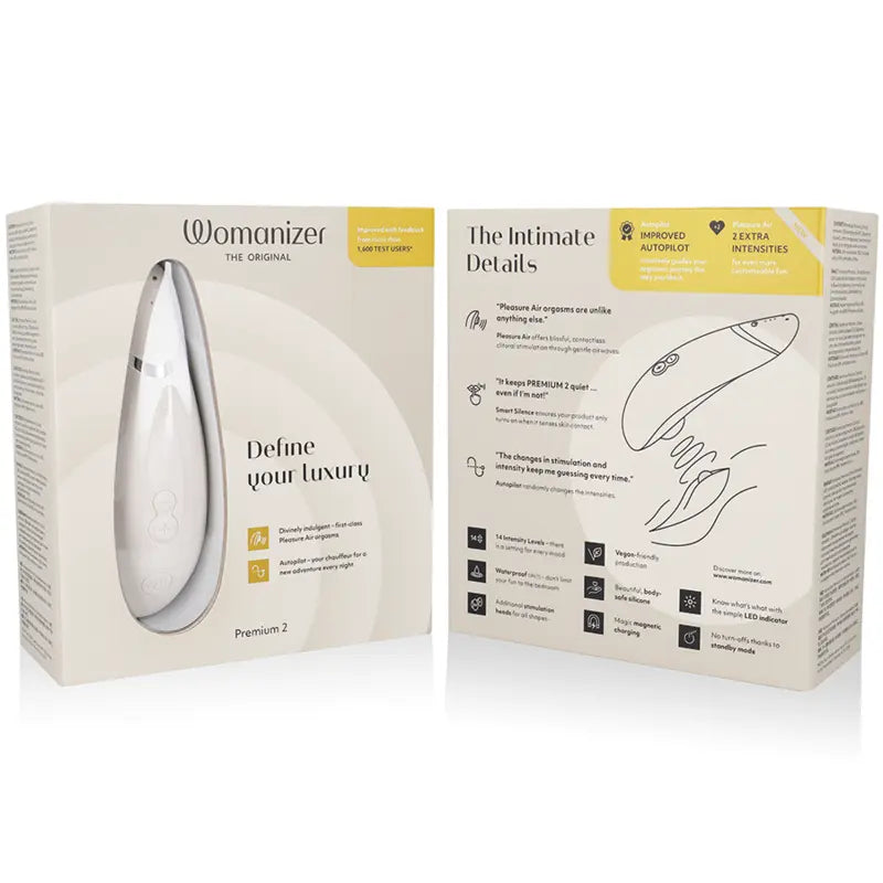 Womanizer - Premium 2 Stimulateur clitoridien | Gris chaud