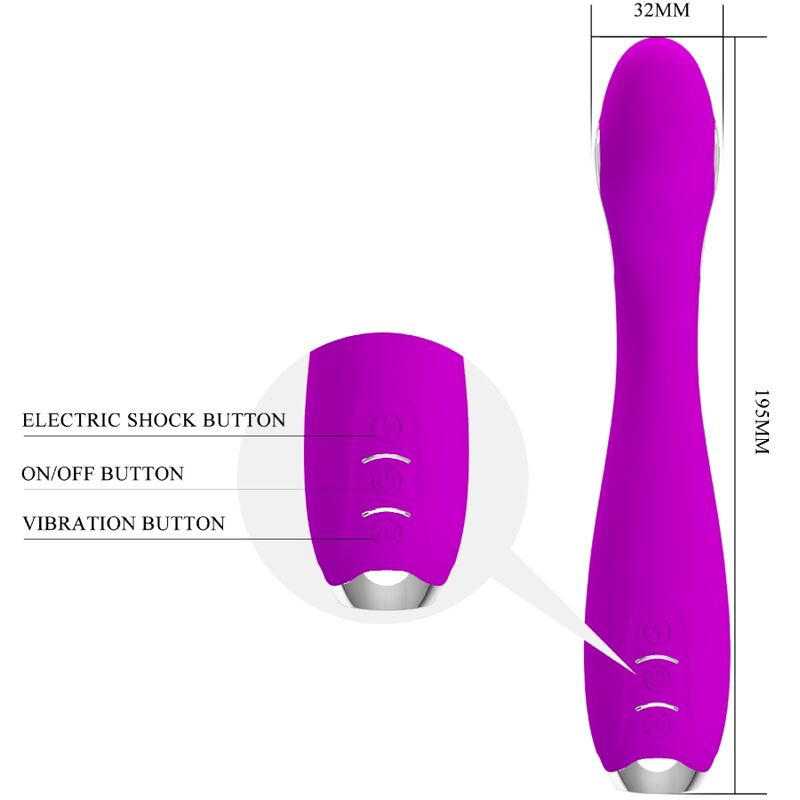 Vibrateur Électrostimulation Hector Violet - Pretty Love