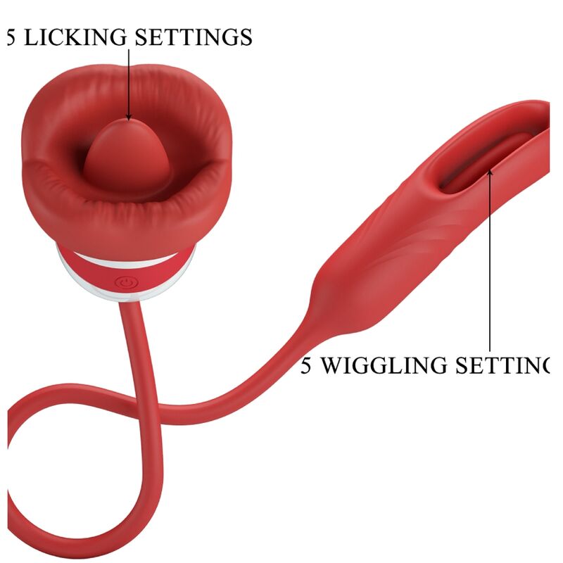 Romance – Vibrateur clitoridien Forme Bouche Alyss - Rouge