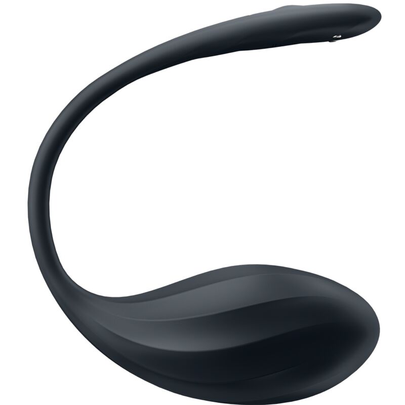 Œuf Vibrant Connecté Ribbed Petal Noir - Satisfyer
