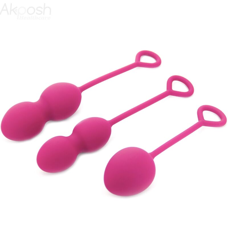 Armony – Kit de 3 Boules de Geisha Rouges en Silicone Rééducation du périnée