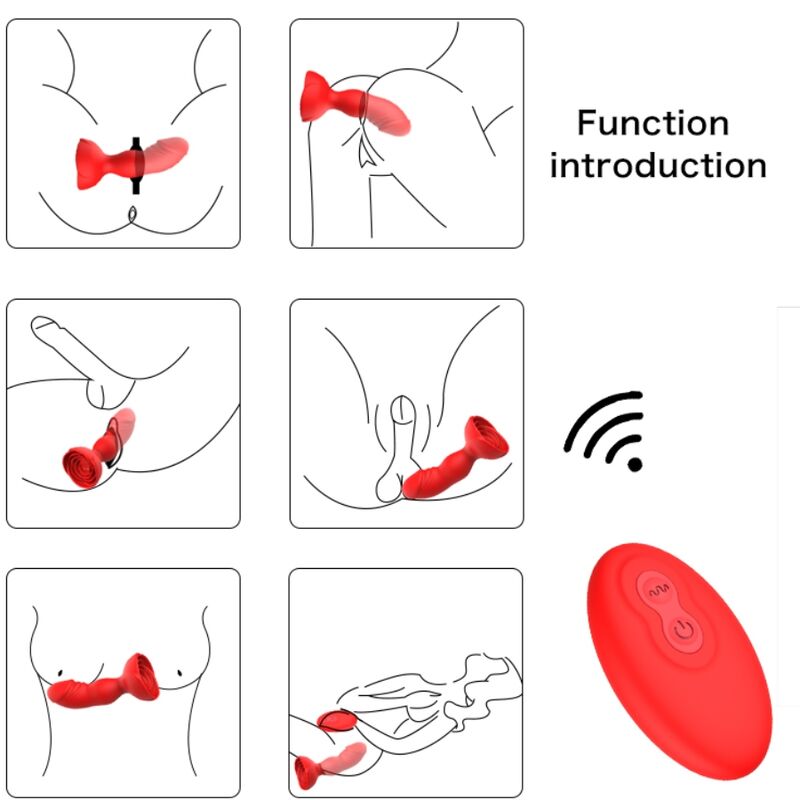 Armony - Vibromasseur Plug Anal avec Télécommande