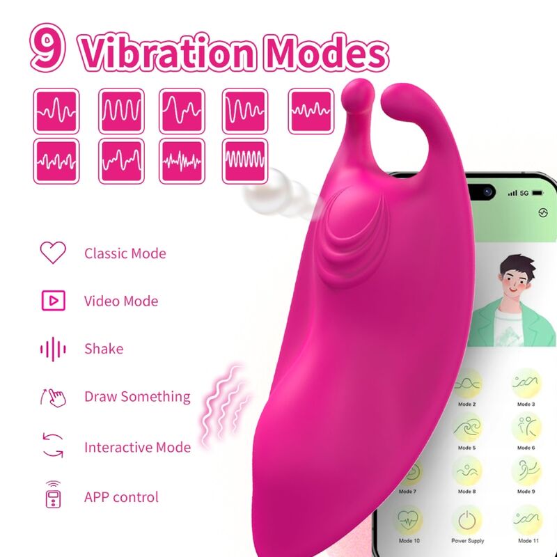 Culotte Vibrante Honeybee Wearable G-Spot Fuchsia - Armony