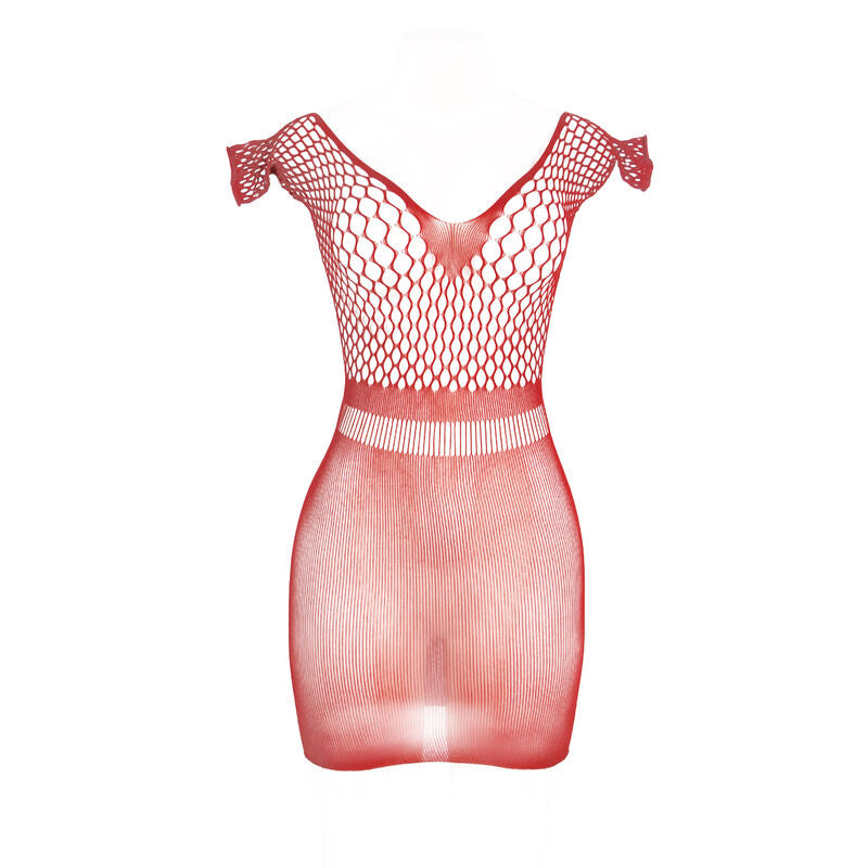 Robe Courte Crochet Ajourée Rouge Taille Unique - Subblime - SUBBLIME DRESSES