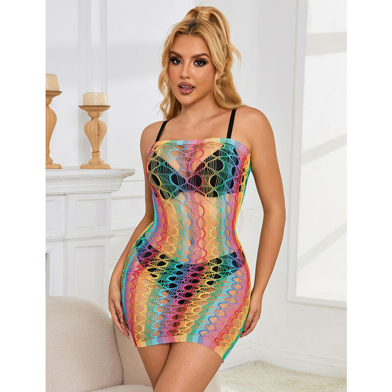 Body Réseille Épaules Nues Arc-en-ciel Taille Unique - Subblime - SUBBLIME DRESSES