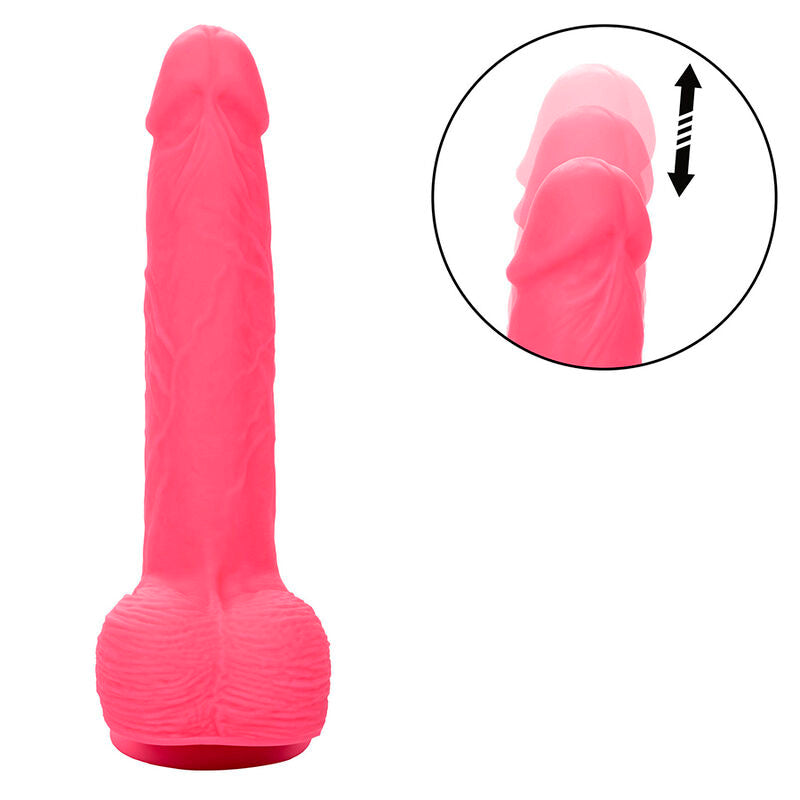 Gode Vibrant Studs Réaliste 10 Vibrations Rose - CalExotics
