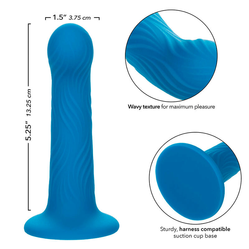 Plug Anal Wave Rider Ripple Bleu - Calexotics